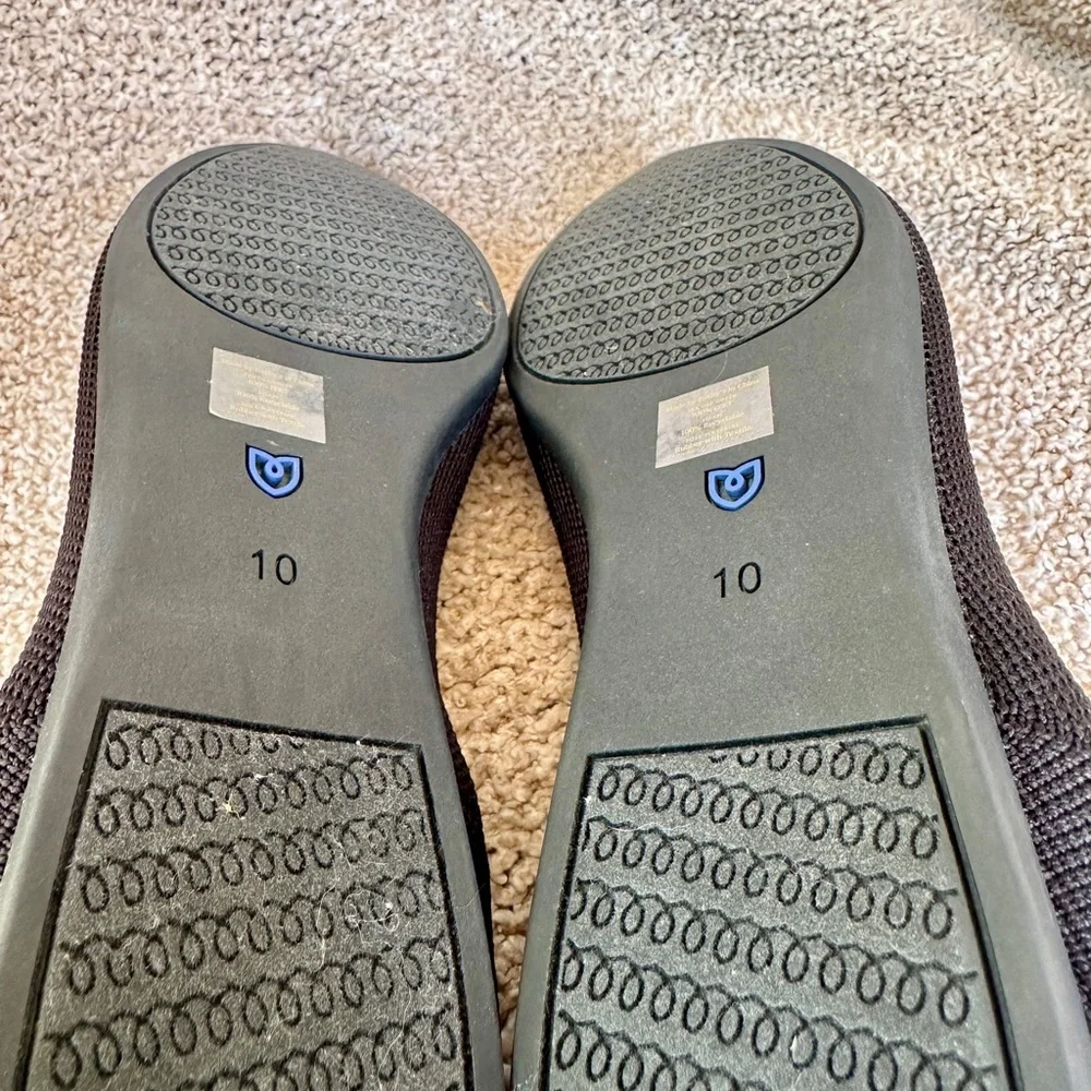 Rothy's The Point Black Slip On Ballet Flats Women's Size 10 - Picture 4 of 7